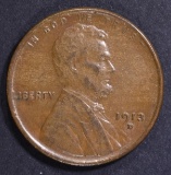 1913-D LINCOLN CENT AU