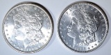 1900-O & 1885 MORGAN DOLLARS CH BU