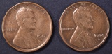 1913-S & 14-S LINCOLN CENTS VF