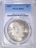 1879 MORGAN DOLLAR  PCGS MS-65