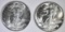 1944 & 45 WALKING LIBERTY HALF DOLLARS  GEM BU