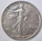 1919-D WALKING LIBERTY HALF DOLLAR   AU