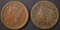 1838 VF & 1854 AU LARGE CENTS