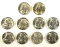 10-1944-S BU SILVER JEFFERSON NICKELS