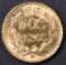 1945 MEXICO 2-PESOS GOLD COIN, BU