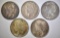 CIRC PEACE DOLLAR LOT: