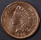 1864 BRONZE INDIAN CENT AU