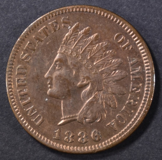 1886 TYPE 1 INDIAN CENT BU RB