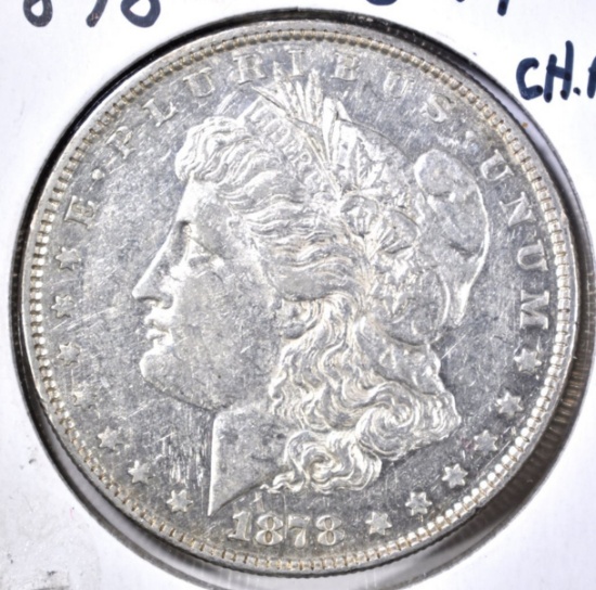 1878 8TF MORGAN DOLLAR CH AU