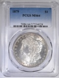 1879 MORGAN DOLLAR   PCGS MS-64