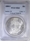 1880-S MORGAN DOLLAR  PCGS MS-64