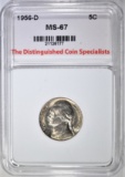 1956-D JEFFERSON NICKEL, TDCS SUPERB GEM BU