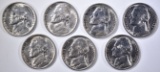 7-BU 1938 JEFFERSON NICKELS