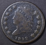 1812 LARGE CENT, VG corrosion