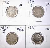 BUFFALO NICKEL LOT: