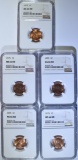 5 - 1975 LINCOLN CENT NGC MS66RD