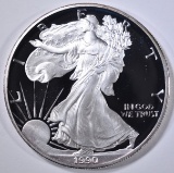 1990-S PROOF AMERICAN SILVER EAGLE