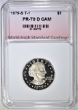 1979-S T-1 S.B.A. DOLLAR, WHSG PERFECT GEM PR DCAM