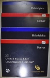 2011 & 2012 U.S MINT UNC SETS ORIG PACKAGING