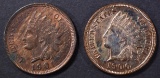 1900 & 01 INDIAN CENTS CH BU