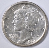 1923-S MERCURY DIME AU