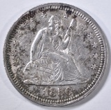 1856 SEATED LIBERTY QUARTER AU