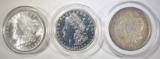 LOT OF 3 MORGAN DOLLARS: