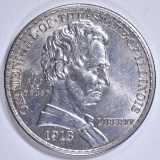 1918 LINCOLN-ILLINOIS COMMEM HALF DOLLAR  BU