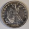 1854-O  ARROWS SEATED HALF DOLLAR  CH AU