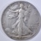 1938-D WALKING LIBERTY HALF DOLLAR, XF