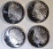 4- 1oz .999 EAGLE SILVER ROUNDS