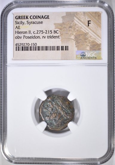 275-215 BC SICILY, SYRACUSE  HIERON II