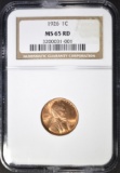 1926 LINCOLN CENT NGC MS-65 RD