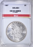 1887 MORGAN DOLLAR  GBC SUPERB GEM+