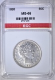 1895 BARBER HALF DOLLAR  BGC GEM BU