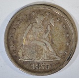 1875-S TWENTY CENT PIECE  ORIGINAL XF