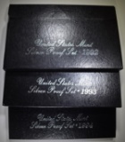 1992, 93, & 94 SILVER PROOF SETS IN ORIGINAL PACKA