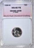 1996-W ROOSELT DIME, WHSG SUPERG GEM BU+ FB