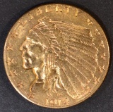 1914-D $2.5 GOLD INDIAN  CH BU