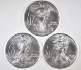 3-GEM BU 2011 AMERICAN SILVER EAGLES