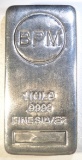 1 KILO .9999 POURED SILVER BAR