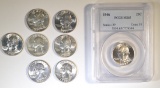 LOT OF 8 WASHINGTON QUARTERS: