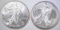 2003 & 2004 AMERICAN SILVER EAGLES