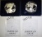 2002 & 03 PROOF AMERICAN SILVER EAGLES