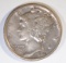 1942/1 MERCURY DIME AU