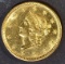 1850 $1 GOLD CH BU