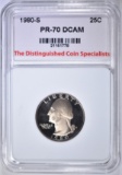 1980-S WASH. QUARTER, TDCS PERFECT GEM PR DCAM