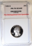 1982-S WASHINGTON QUARTER, TDCS