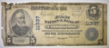 1902 $5 FIRST NATIONAL BANK OF COLLINSVILLE