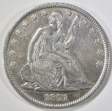1871-S SEATED LIBERTY HALF DOLLAR AU/BU